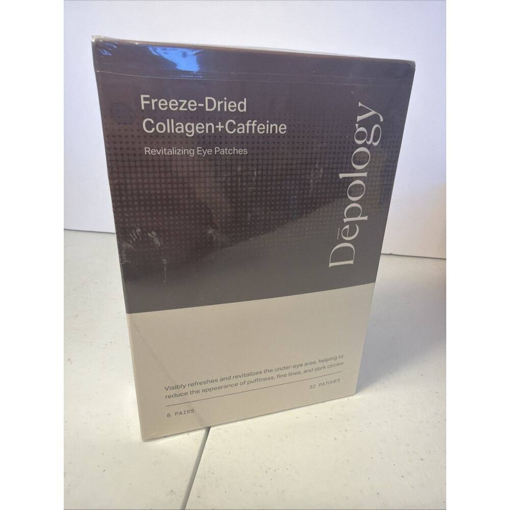 Depology Freeze Dried Collagen + Caffeine Eye Patches 32ct NEW